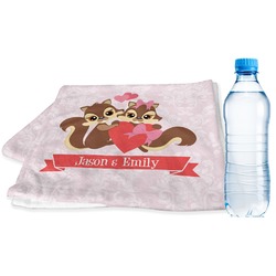 Chipmunk Couple Sports & Fitness Towel (Personalized)