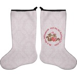 Chipmunk Couple Holiday Stocking - Double-Sided - Neoprene (Personalized)