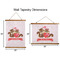 Chipmunk Couple Wall Hanging Tapestries - Parent/Sizing