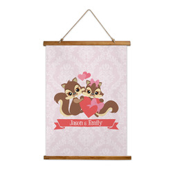 Chipmunk Couple Wall Hanging Tapestry (Personalized)