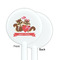 Chipmunk Couple White Plastic 5.5" Stir Stick - Single Sided - Round - Front & Back