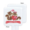 Chipmunk Couple White Plastic Stir Stick - Single Sided - Square - Approval