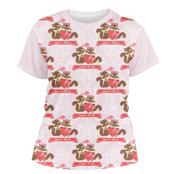 Chipmunk Couple Women's Crew T-Shirt - Small (Personalized)