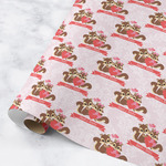 Chipmunk Couple Wrapping Paper Roll - Medium - Matte (Personalized)