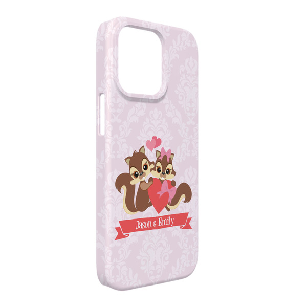 Custom Chipmunk Couple iPhone Case - Plastic - iPhone 13 Pro Max (Personalized)