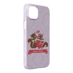 Chipmunk Couple iPhone Case - Plastic - iPhone 14 Plus (Personalized)