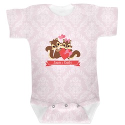 Chipmunk Couple Baby Bodysuit 3-6 (Personalized)