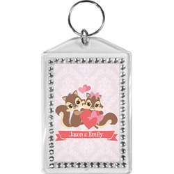 Chipmunk Couple Bling Keychain (Personalized)