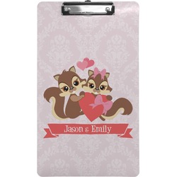 Chipmunk Couple Clipboard (Legal Size) (Personalized)