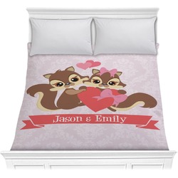 Chipmunk Couple Comforter - Full / Queen (Personalized)