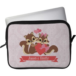 Chipmunk Couple Laptop Sleeve / Case - 11" (Personalized)