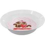 Chipmunk Couple Melamine Bowl (Personalized)