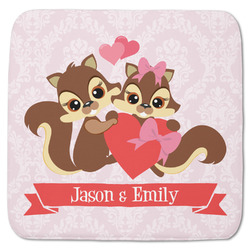 Chipmunk Couple Memory Foam Bath Mat - 48"x48" (Personalized)