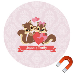 Chipmunk Couple Car Magnet (Personalized)