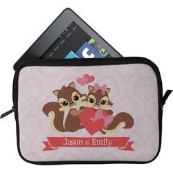 Chipmunk Couple Tablet Case / Sleeve - Small (Personalized)