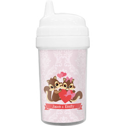 Chipmunk Couple Toddler Sippy Cup (Personalized)