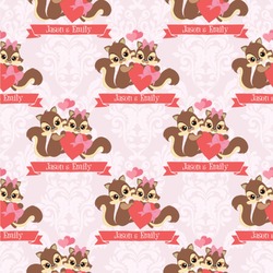 Chipmunk Couple Wallpaper & Surface Covering (Water Activated 24"x 24" Sample)