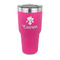 Orchids 30 oz Stainless Steel Ringneck Tumblers - Pink - FRONT