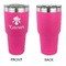 Orchids 30 oz Stainless Steel Ringneck Tumblers - Pink - Single Sided - APPROVAL