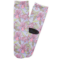 Orchids Adult Crew Socks