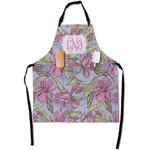 Orchids Apron With Pockets w/ Monogram