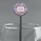 Orchids Black Plastic 5.5" Stir Stick - Round - Main