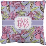 Orchids Faux-Linen Throw Pillow 18" (Personalized)