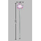 Orchids Clear Plastic 7" Stir Stick - Round - Dimensions