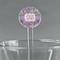 Orchids Clear Plastic 7" Stir Stick - Round - Main