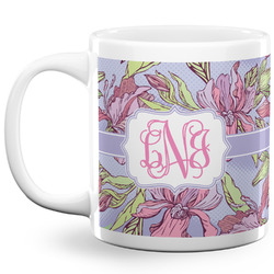 Orchids 20 Oz Coffee Mug - White (Personalized)