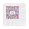 Orchids Coined Cocktail Napkins (Personalized)