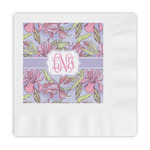 Orchids Embossed Decorative Napkins (Personalized)