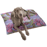 Orchids Dog Bed - Large w/ Monogram