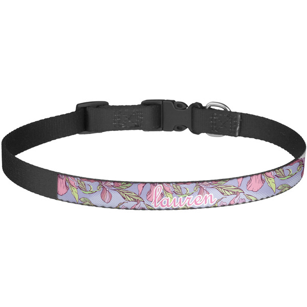 Custom Orchids Dog Collar - Large (Personalized)