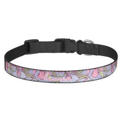 Orchids Dog Collar - Medium (Personalized)