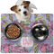 Orchids Dog Food Mat - Medium LIFESTYLE
