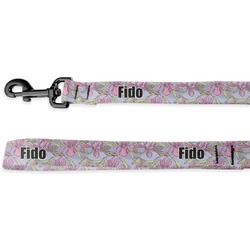 Orchids Deluxe Dog Leash - 4 ft (Personalized)