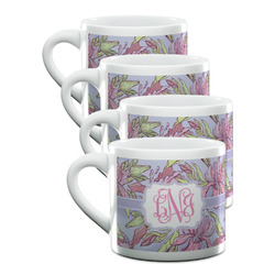 Orchids Double Shot Espresso Cups - Set of 4 (Personalized)