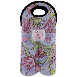 Orchids Wine Tote Bag (2 Bottles) (Personalized)