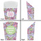 Orchids French Fry Favor Box - Front & Back View