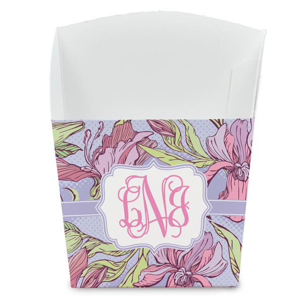 Custom Orchids French Fry Favor Boxes (Personalized)