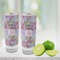 Orchids Glass Shot Glass - 2 oz - LIFESTYLE