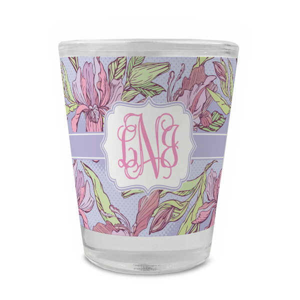 Custom Orchids Glass Shot Glass - 1.5 oz - Single (Personalized)