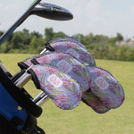 Orchids Golf Club Iron Cover - Set of 9 (Personalized)