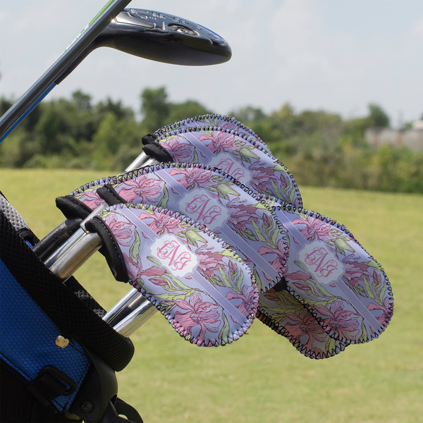 Custom Orchids Golf Club Iron Cover - Set of 9 (Personalized)