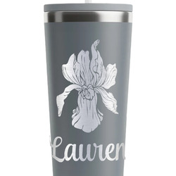 Orchids RTIC Everyday Tumbler with Straw - 28oz - Grey - Single-Sided (Personalized)