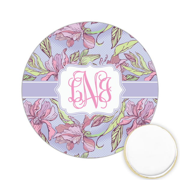 Custom Orchids Printed Cookie Topper - 2.15" (Personalized)