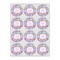 Orchids Icing Circle - Small - Set of 12