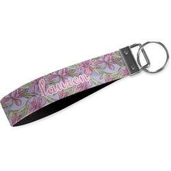 Orchids Webbing Keychain Fob - Small (Personalized)