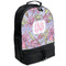 Orchids Large Backpack - Black - Angled View